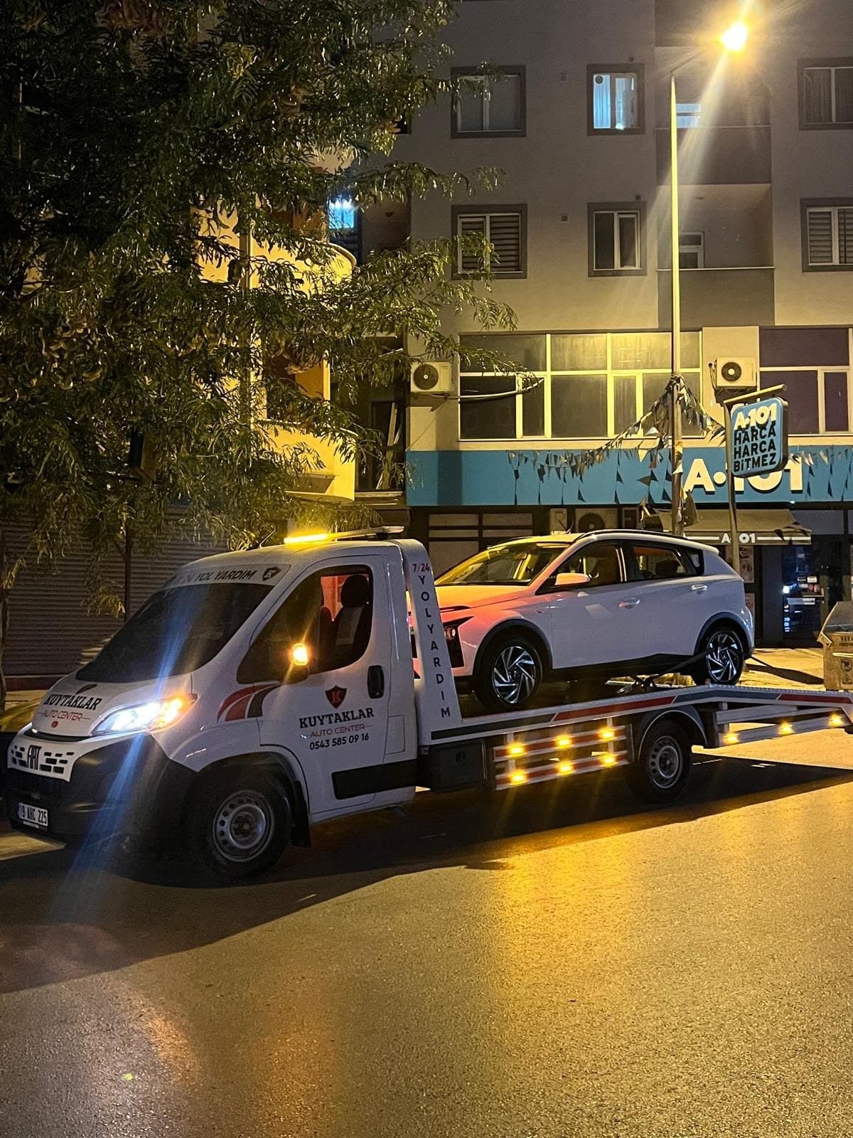 KUYTAK filosunun gece araç taşıma çalışması